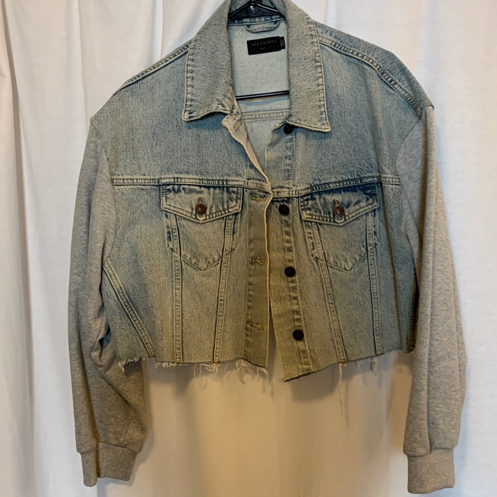 Allsaints Anders denim jacket black
